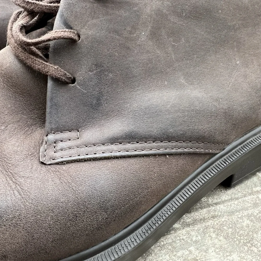 SAS Statesman Chukka Boots Mens 10 W Wide Brown Leather Comfort Ankle USA Made